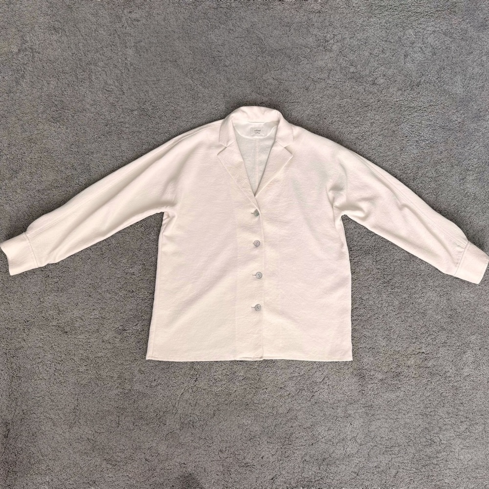 Aritzia / Wilfred egg shell tailored blazer jacket